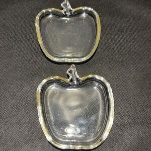 Elegant Glass Apple-Shaped Dishes